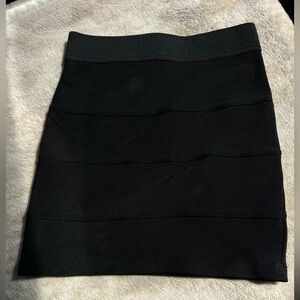Joe Benbasset Black Bandage-Panel Pencil Skirt size S